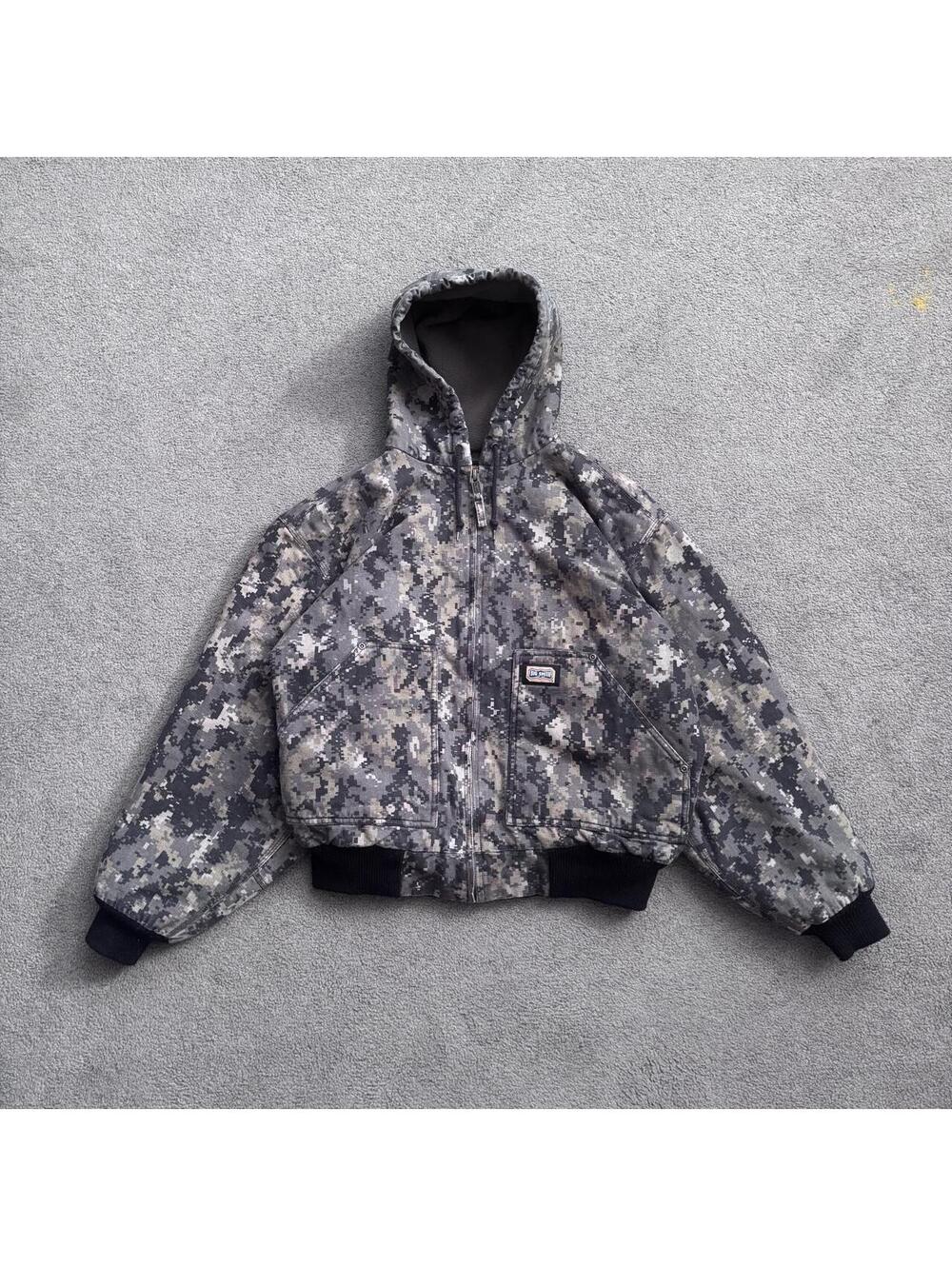 Vintage Y2K Big Smith Digital Camo Canvas Work Jacket
